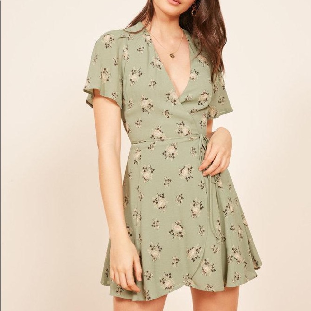 Reformation Adele Wrap Dress